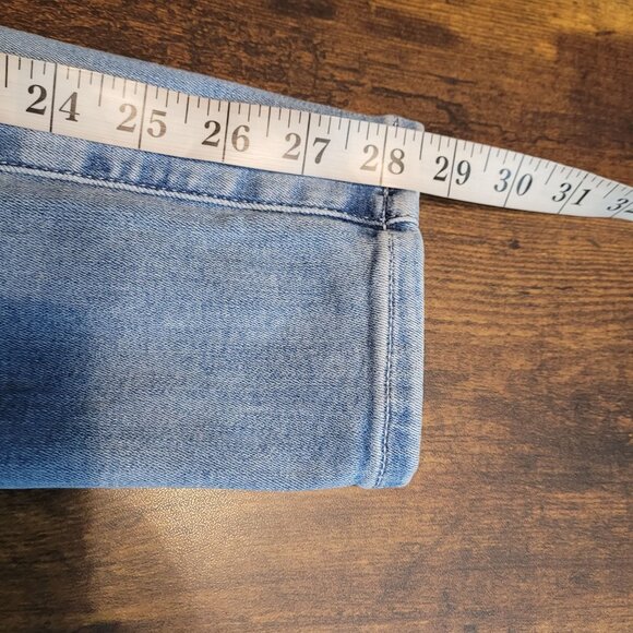 American Eagle Jeans 14 R Jegging Next Level Stretch Mid Rise Light Wash Denim - Picture 10 of 12